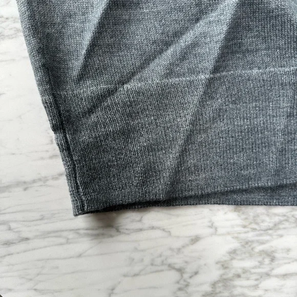 J.Crew men's dark gray turtleneck roll neck sweater, Merino wool, size XL - Picture 7 of 10